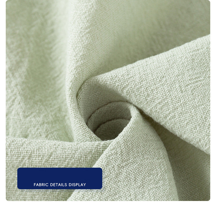 [5131127] - One Set 2in1 Baju Setelan Kerah Shanghai Imlek Atasan Lengan Pendek Bawahan Celana Pendek Style Chinese Hanfu Anak Laki Laki Cowok - Motif Top Color Green - BABYHOKI STORE