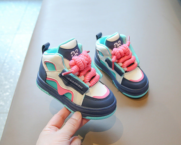 [801101 Size 21 - 32] - Sepatu Shoes Sneaker Anak Laki-Laki Trendi Kekinian - Motif Number 23