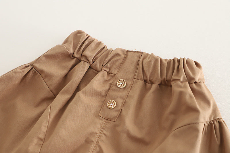 [345509] - One Set 2in1 Baju Setelan Summer Atasan Blouse Lengan Pendek Bawahan Celana Pendek Fashionable Anak Perempuan Cewek - Motif 3D Flower - BABYHOKI STORE - BABYHOKI STORE