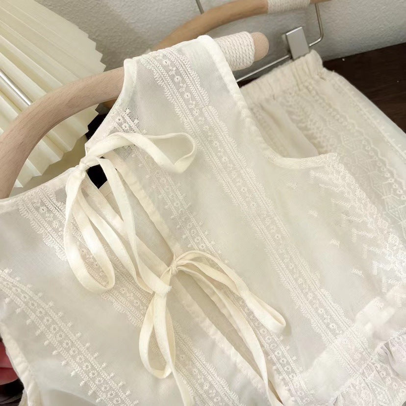 BABYHOKI STORE Usia 7 8 9 10 Tahun Baju Anak Tanggung Cewek [363621] - Baju Setelan Atasan Kutung Bawahan Panjang Fashion Anak Perempuan - Motif Plain Knitted