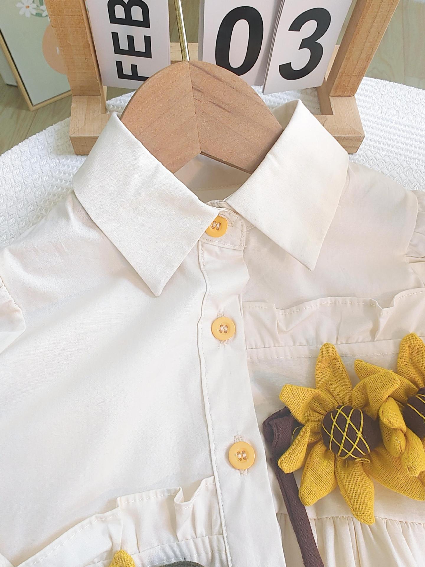 [363720] - Baju Outer Dress Lengan Panjang Fashion Anak Perempuan - Motif Sunflower