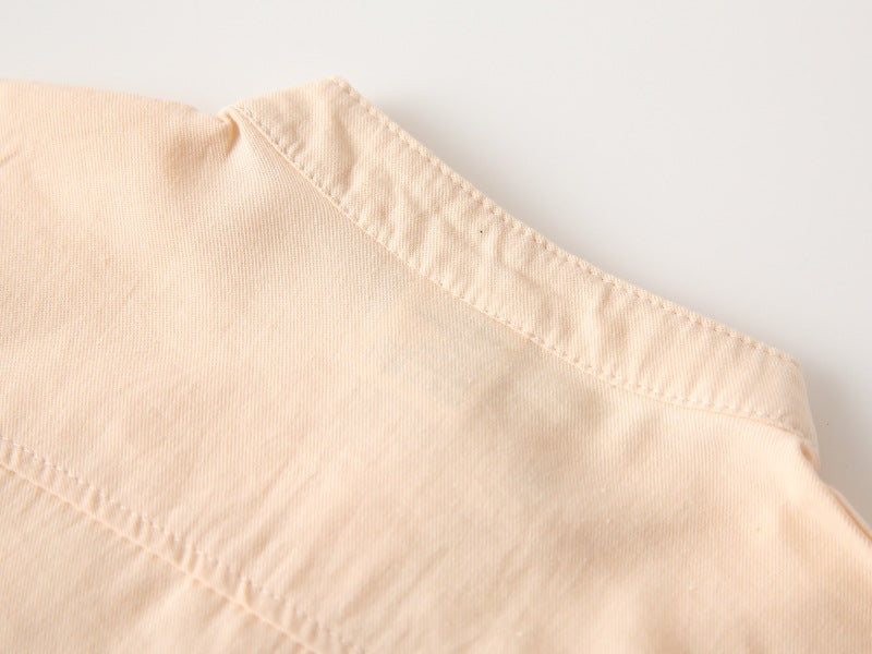 [383217] - Baju Atasan Kemeja Lengan Panjang Anak Laki-Laki Cowok - Motif Bear Pocket Collar  - BABYHOKI STORE