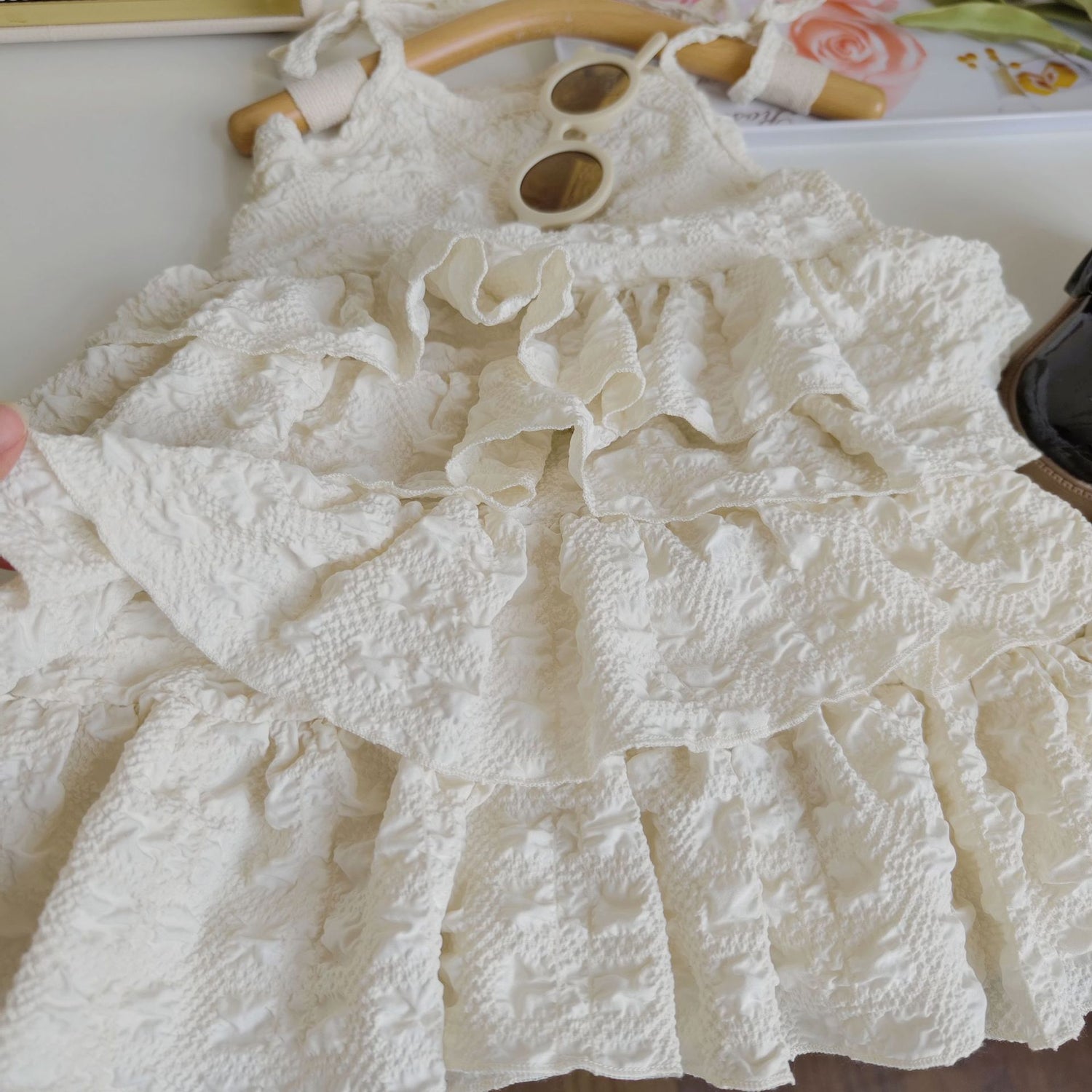 [363672] - Setelan Baju Dress Jaket Lengan Panjang Import Anak Perempuan Fashion - Motif Neat Wavy