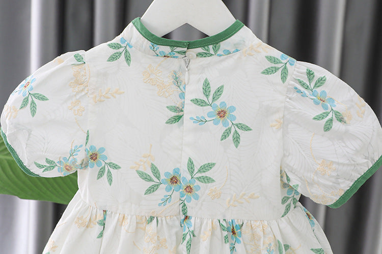 [340395] - Baju Mini Dress Fashion Sanghai Anak Perempuan - Motif Cool Nature