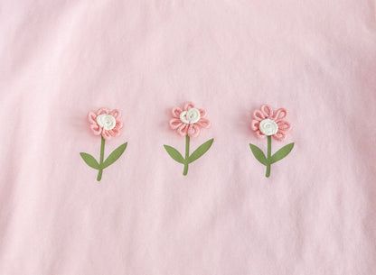 [721101] - Baju Atasan Blouse Lengan Pendek Anak Perempuan - Motif Fresh Flower