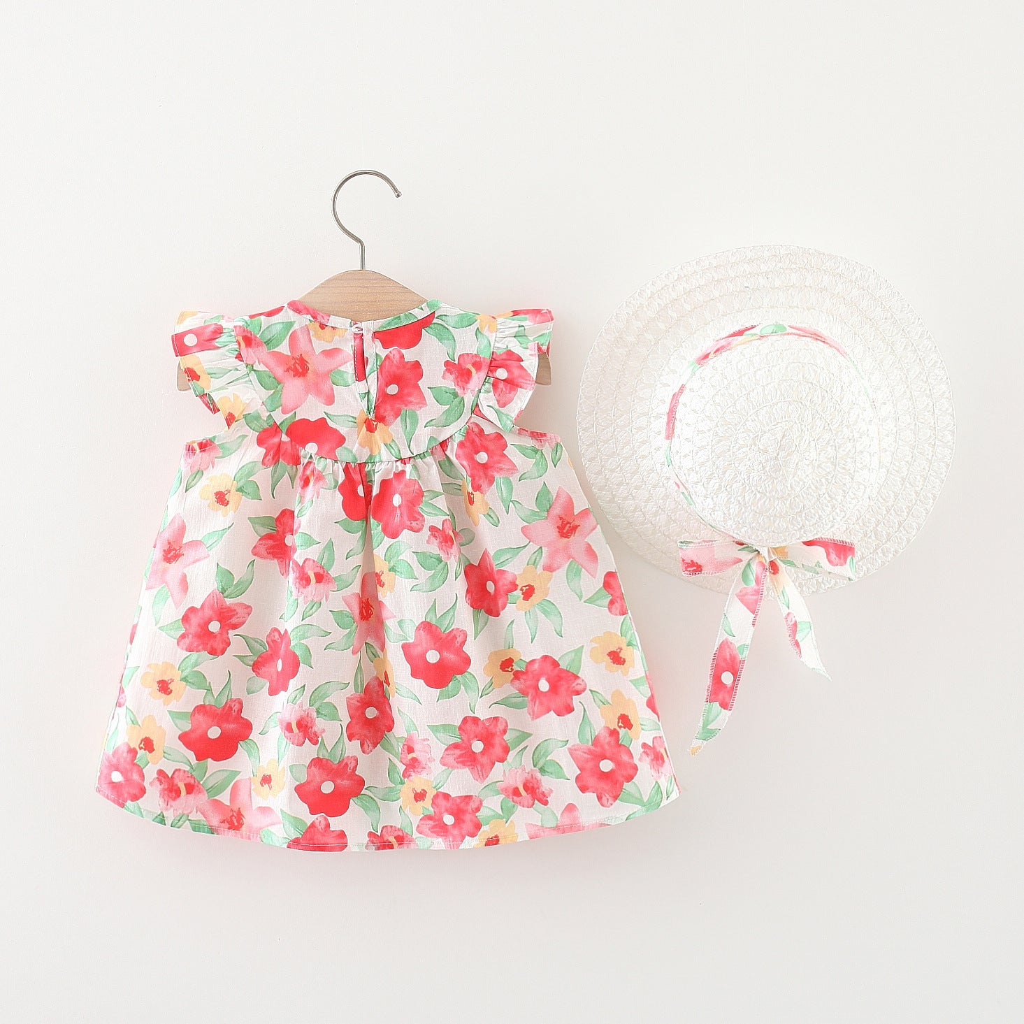 [340393] - Baju Mini Dress Pantai Fashion Setelan Anak Perempuan - Motif Wide Flowers