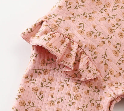 [351375] - Baju Atasan Blouse Bunga Fashion Import Anak Cewek - Motif Flower Color