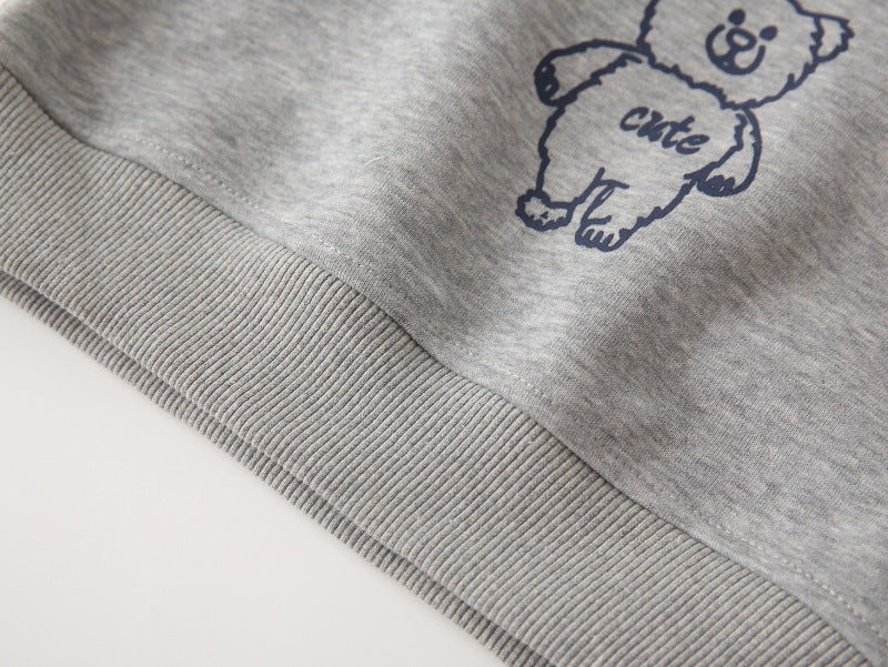 [383197] - Atasan Sweater Lengan Panjang Anak Laki-Laki - Motif Alien Bear