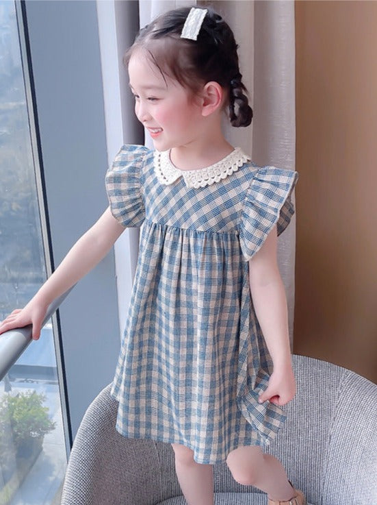 [363641] - Baju Dress Lengan Kutung Fashion Anak Perempuan - Motif Cryptic Box