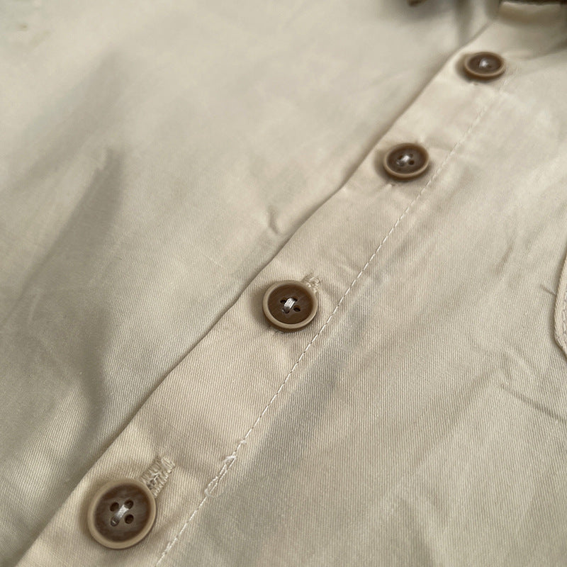 [345511] - One Set 2in1 Baju Setelan Casual Atasan Kemeja Lengan Panjang Bawahan Celana Panjang Cargo Fashionable Anak Laki Laki Cowok - Motif 3 Face Animal - BABYHOKI STORE - BABYHOKI STORE