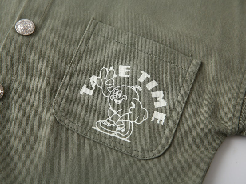 [383221] - Baju Atasan Kemeja Lengan Panjang Anak Laki-Laki Cowok - Motif Regular Letters - BABYHOKI STORE