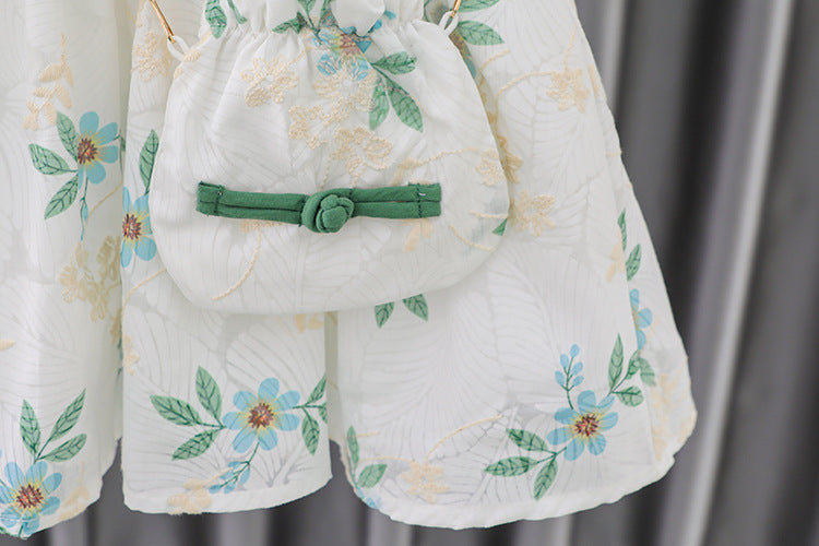 [340395] - Baju Mini Dress Fashion Sanghai Anak Perempuan - Motif Cool Nature