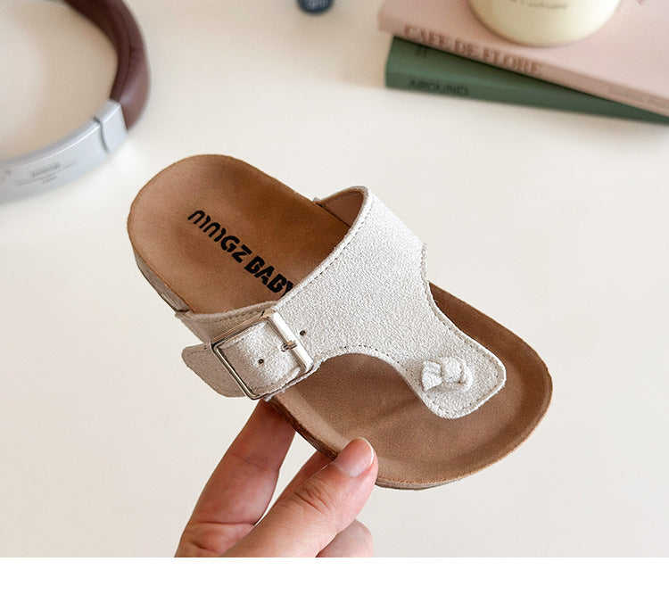 [381275 Size 21-30] - Sandal Flip Flop Slippers Fashion Anak Laki Laki Cowok & Perempuan Cewek - Motif Strap Soft Color - BABYHOKI STORE