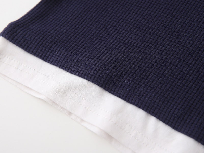 [383211] - Atasan Sweater Baju Lengan Panjang Anak Laki-Laki - Motif Lettered Pockets
