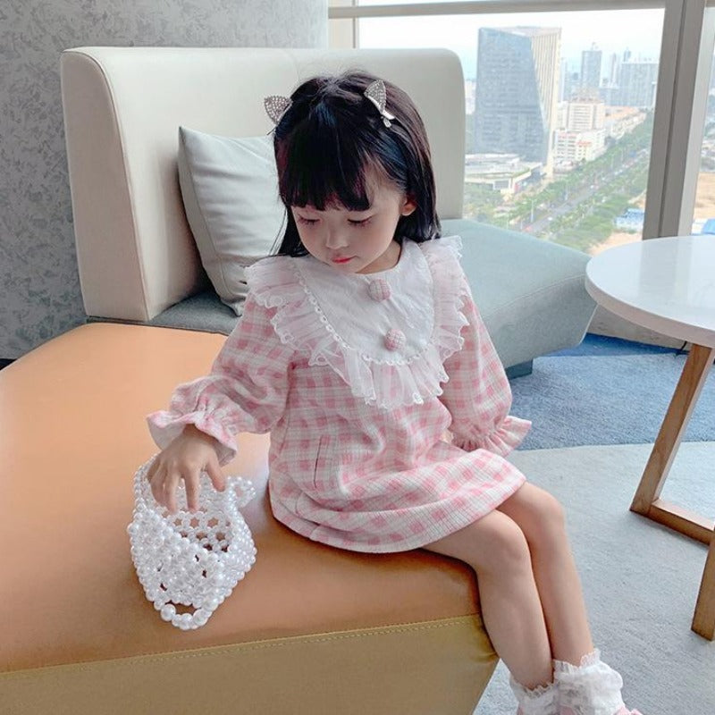 CLEARANCE SALE [Dress Lengan Panjang] 5 Tahun BB 18-22kg Gaun Anak Cewek Perempuan