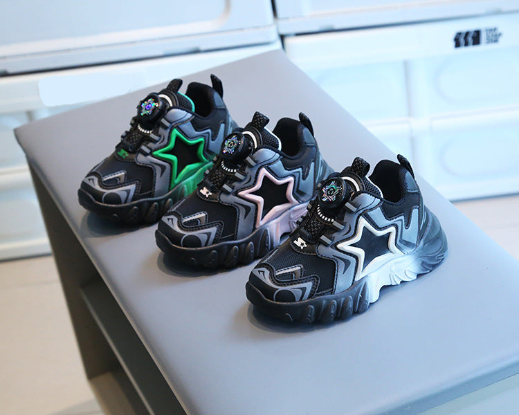 [801110 Size 21 - 32] - Sepatu Shoes Sneakers Anak Cowok dan Cewek - Motif Shining Star