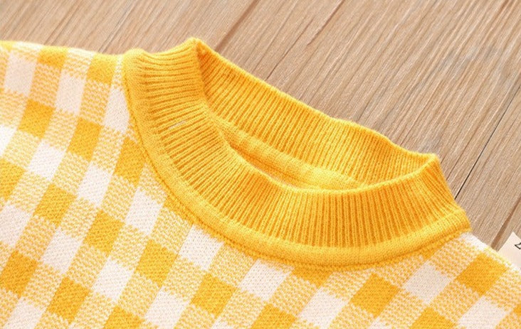 [363687] - Baju Setelan Dress Lengan Panjang Fashion Anak Perempuan - Motif Plain Ribbon