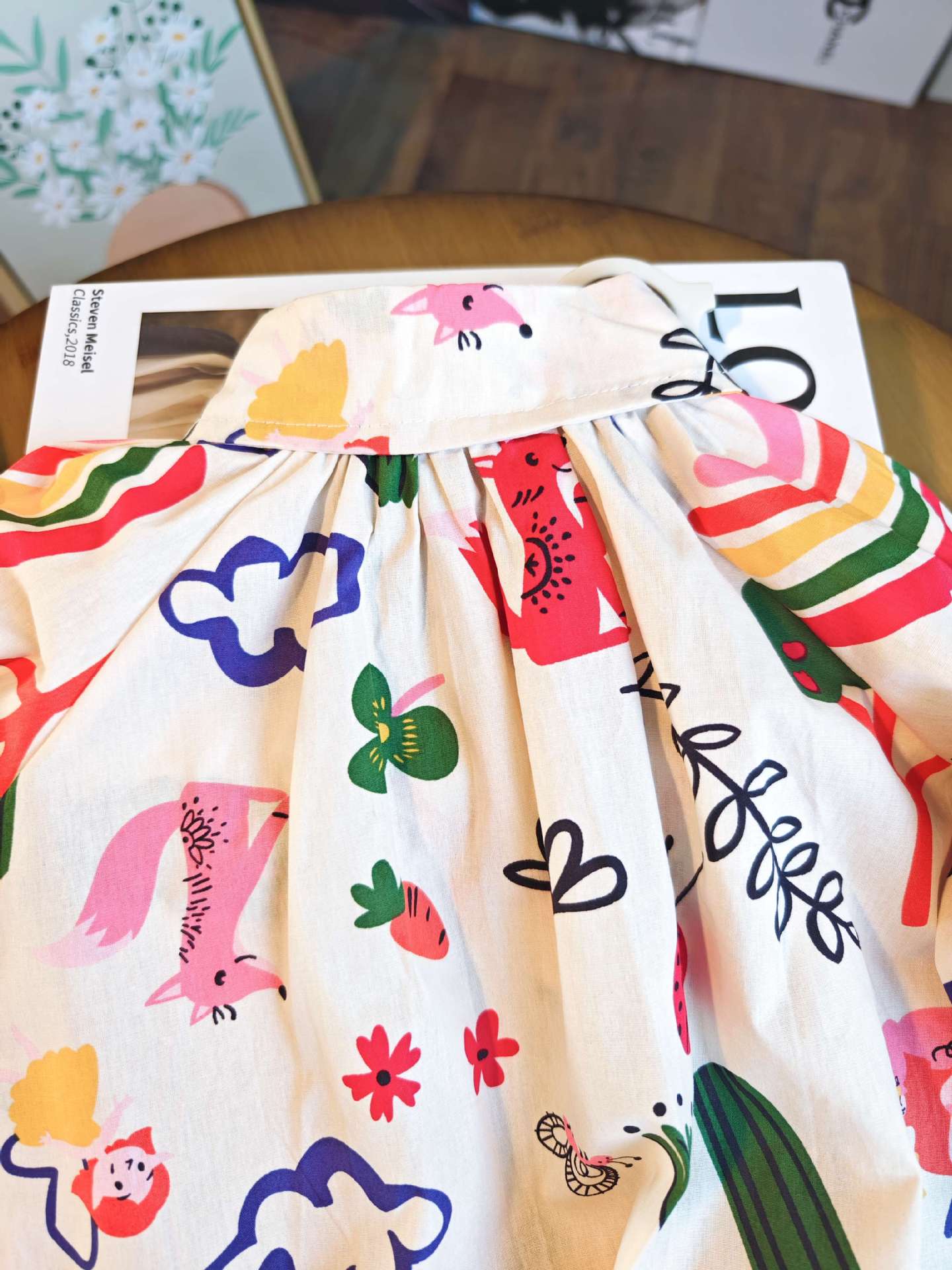 [363695] - Baju Tunik Dress Lengan Panjang Fashion Anak Perempuan Cewek - Motif Random Nature Korea