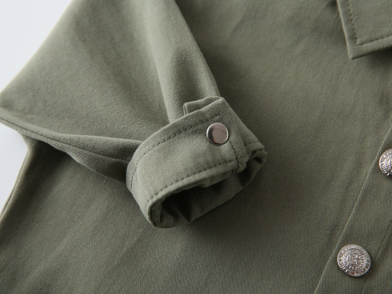 [383221] - Baju Atasan Kemeja Lengan Panjang Anak Laki-Laki Cowok - Motif Regular Letters - BABYHOKI STORE