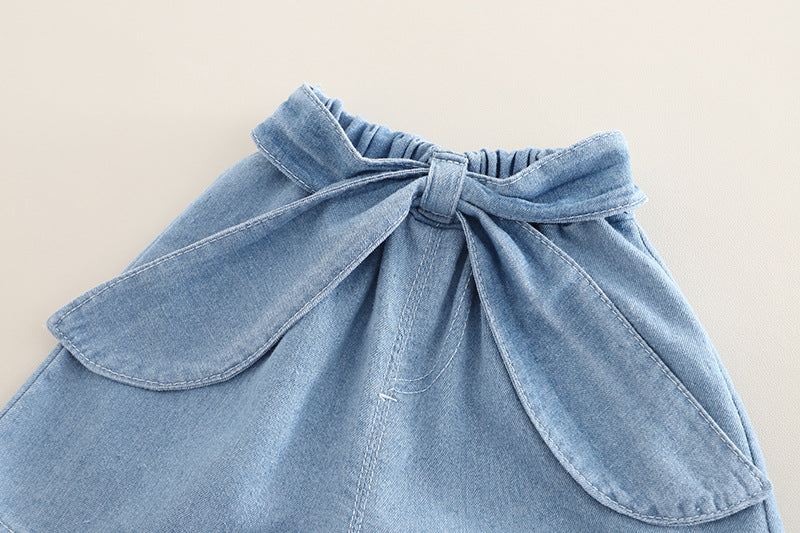 [368579] - One Set 2in1  Baju Setelan Atasan Lengan Pendek Bawahan Celana Pendek Fashion Comfortable Anak Perempuan Cewek - Motif Cute 3D Accents - BABYHOKI STORE