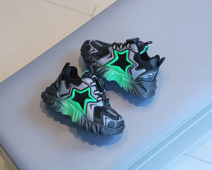 [801110 Size 21 - 32] - Sepatu Shoes Sneakers Anak Cowok dan Cewek - Motif Shining Star