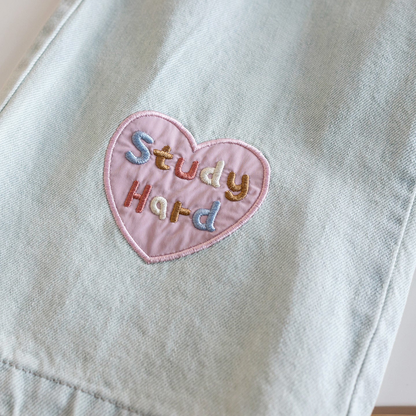 [363943] - One Set 2in1 Baju Setelan Atasan Kaos Lengan Panjang Bawahan Celana Panjang Jeans Kulot Fashion Korean Style Anak Cewek Perempuan - Motif Lovely Smile - BABYHOKI STORE