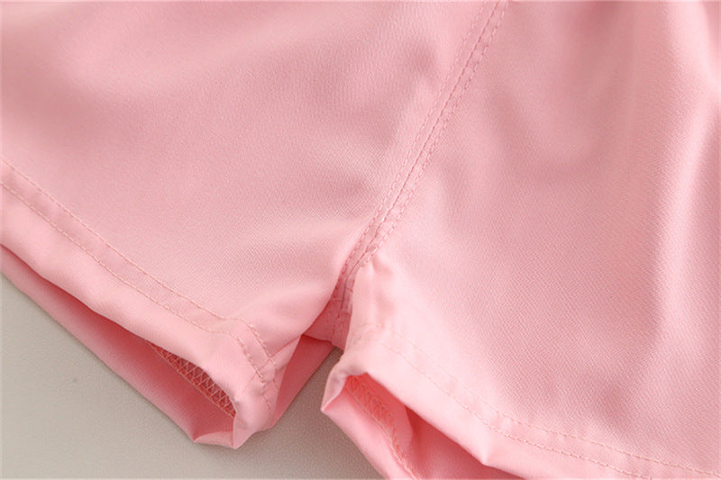 [368583] - One Set 2in1 Baju Setelan Atasan Blouse Lengan Pendek Bawahan Celana Pendek Fashion Comfortable Summer Anak Perempuan Cewek - Motif Cute Little Flowers - BABYHOKI STORE