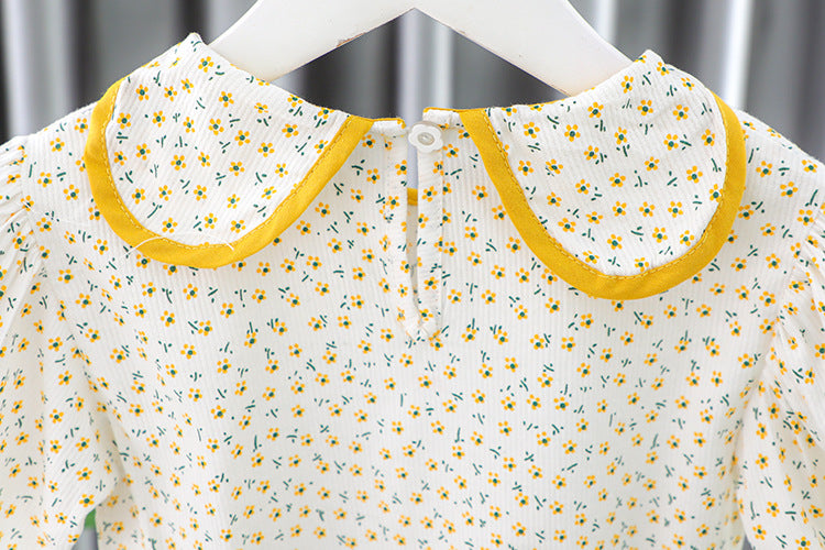 [340385] - Baju Setelan Blouse Celana Pendek Fashion import Anak Perempuan - Motif Mini Flower
