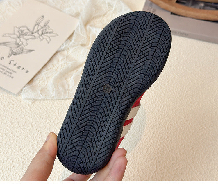 [381265 Size 21-35] - Sepatu Flat Slip On Sport Shoes Anak Perempuan Cewek - Motif Basic Colour - BABYHOKI STORE