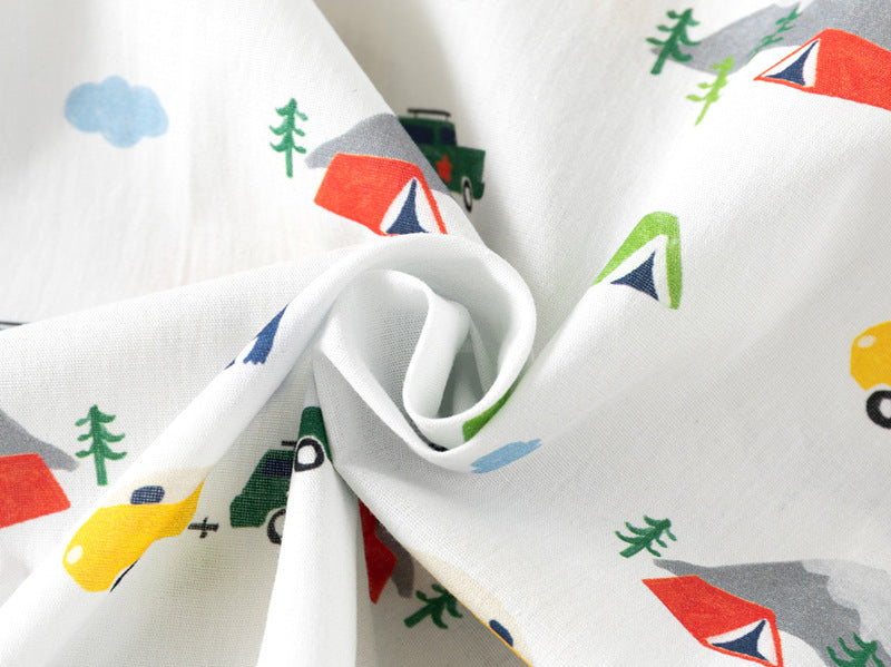 [383213] - Atasan Baju Kemeja Lengan Panjang Anak Laki-Laki - Motif Little Explorer