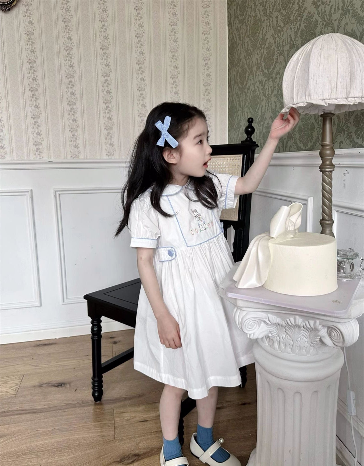 [5071194] - Baju Gaun Dress Princess Lengan Pendek Korean Version Style Anak Perempuan Cewek - Motif Cute Animal - BABYHOKI STORE