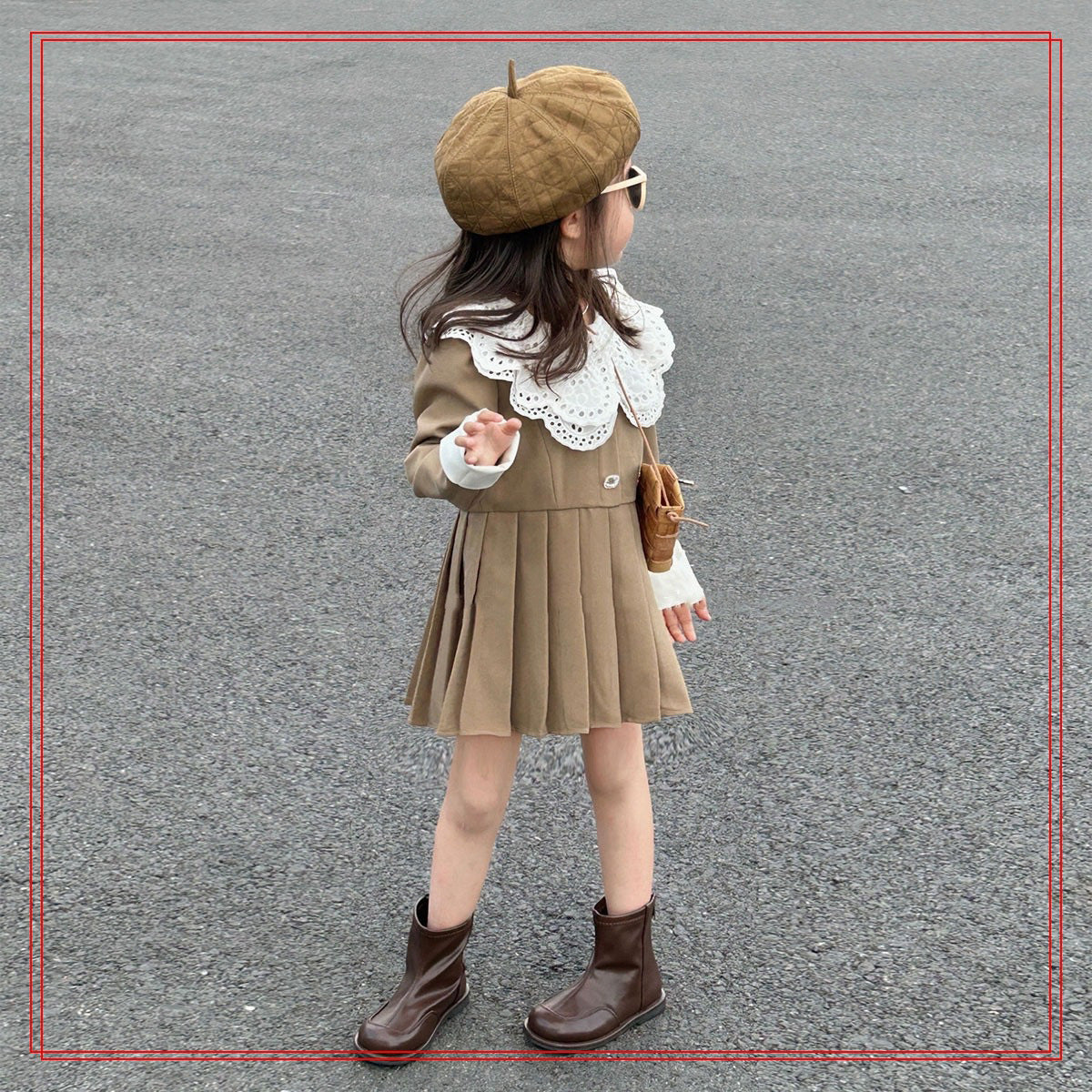 [507966] - Baju Dress Korea Fashion Anak Perempuan - Motif Fold Down