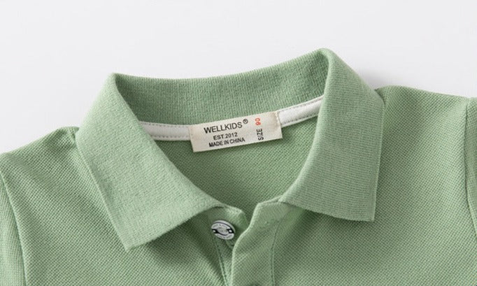 [5131034] - Baju Atasan Kaos Kerah Polo Fashion Anak Laki-Laki - Motif Dino Image