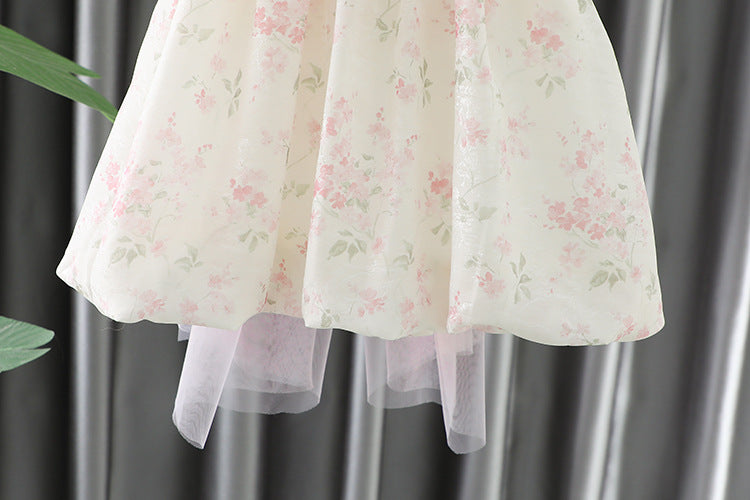 [340461] - Baju Dress Lengan Pendek Fashion Anak Perempuan - Motif Flower Breeze