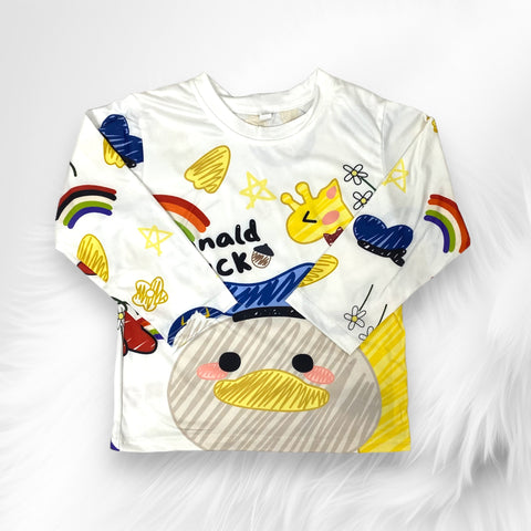 [345394-V1] - Baju Atasan Kaos Lengan Panjang Fashion Anak Cowok Cewek - Motif Famous