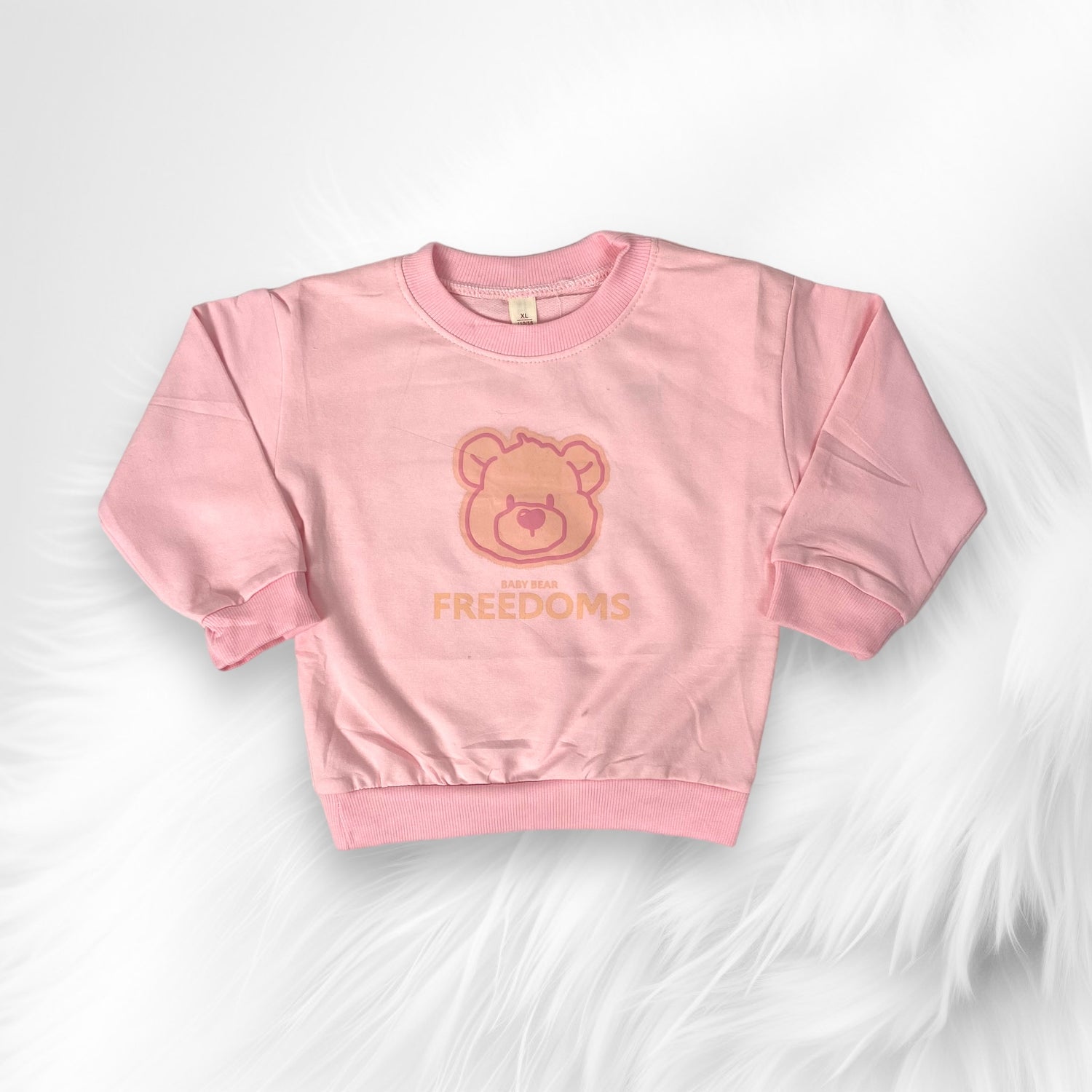 [340414-V1] - Baju Atasan Sweater Fashion Anak Perempuan - Motif Sweet Bear