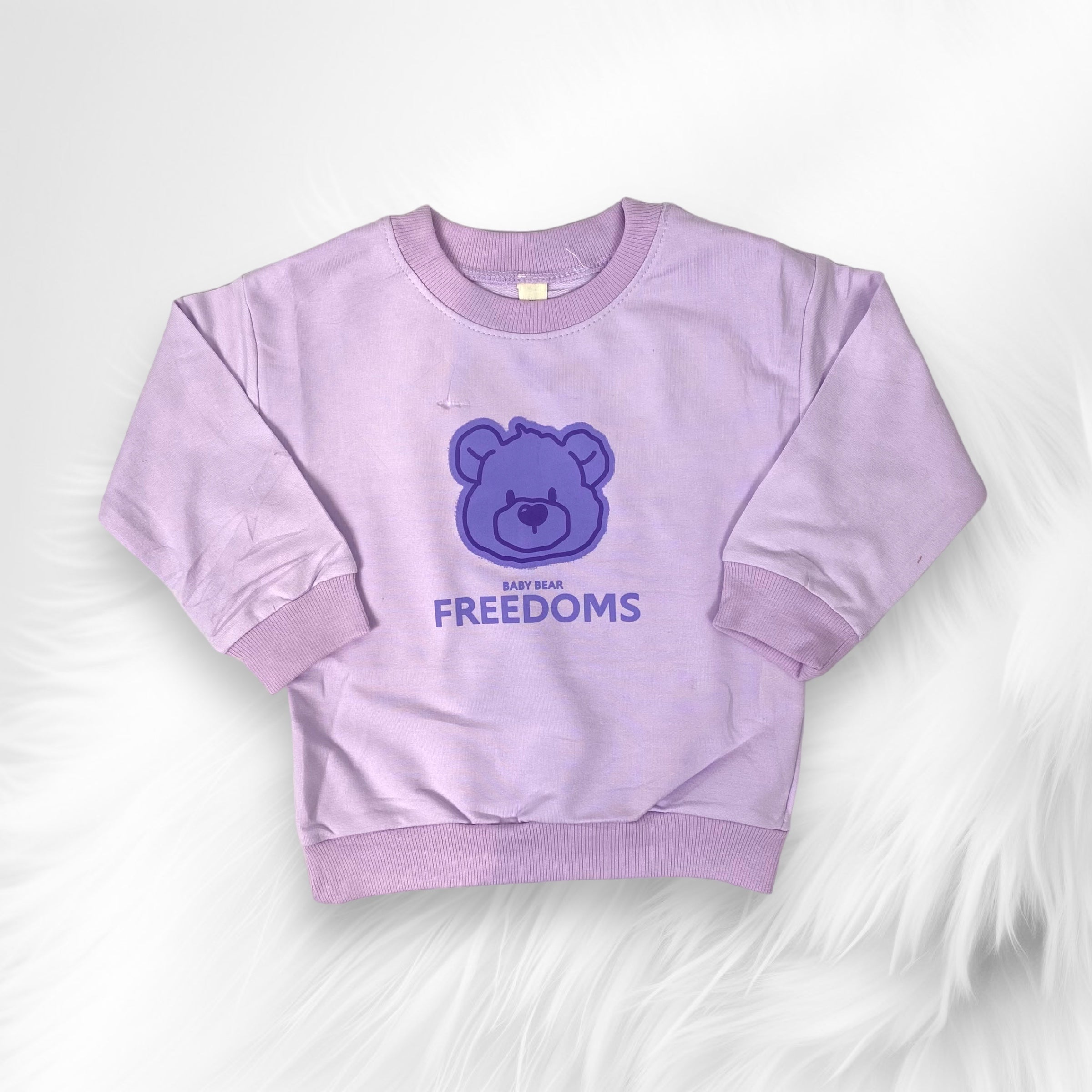 [340414-V1] - Baju Atasan Sweater Fashion Anak Perempuan - Motif Sweet Bear