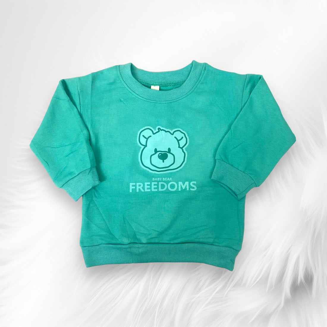 [340414-V1] - Baju Atasan Sweater Fashion Anak Perempuan - Motif Sweet Bear