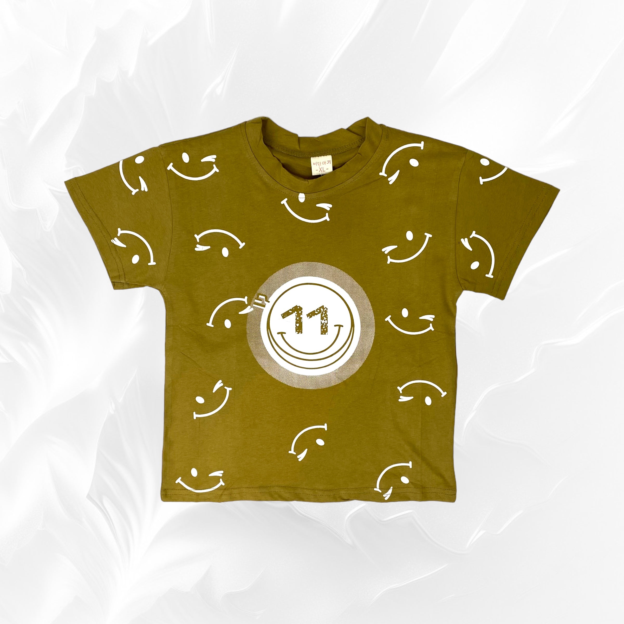 [345473-V1] - Baju Atasan Kaos Lengan Pendek Fashion Anak Laki-Laki - Motif Smile Numbers