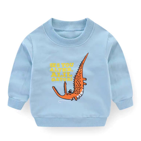[102401] - Baju Atasan Sweater Fashion Anak Laki-Laki - Motif Crocodile Said