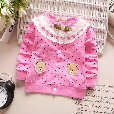 [102131] - Jaket Cardigan Anak 6 Bln - 3 Thn Motif Cute Bear [B1121]