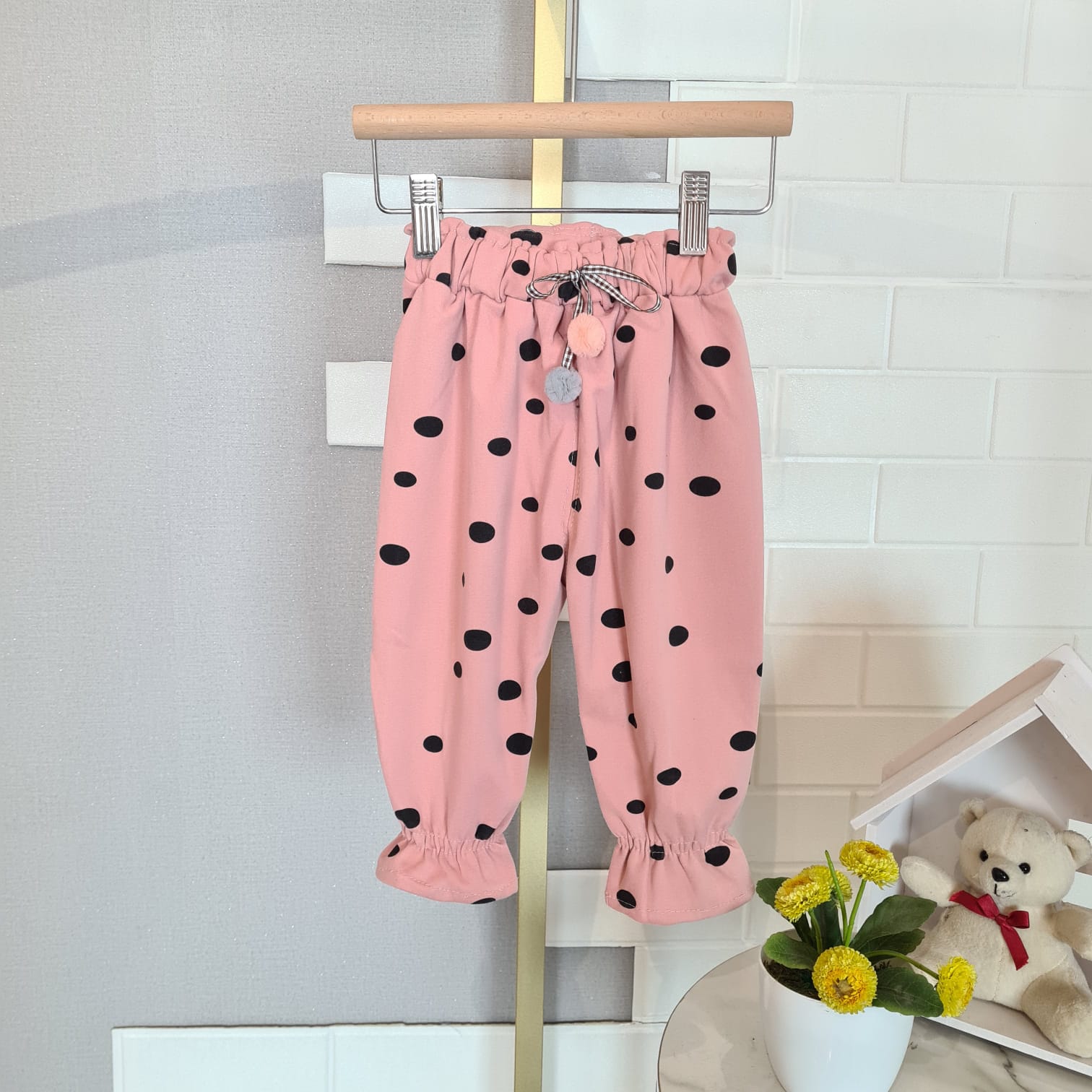 [102452] - Bawahan Celana Jogger Duyung Fashion Anak Perempuan - Motif Pom Pom