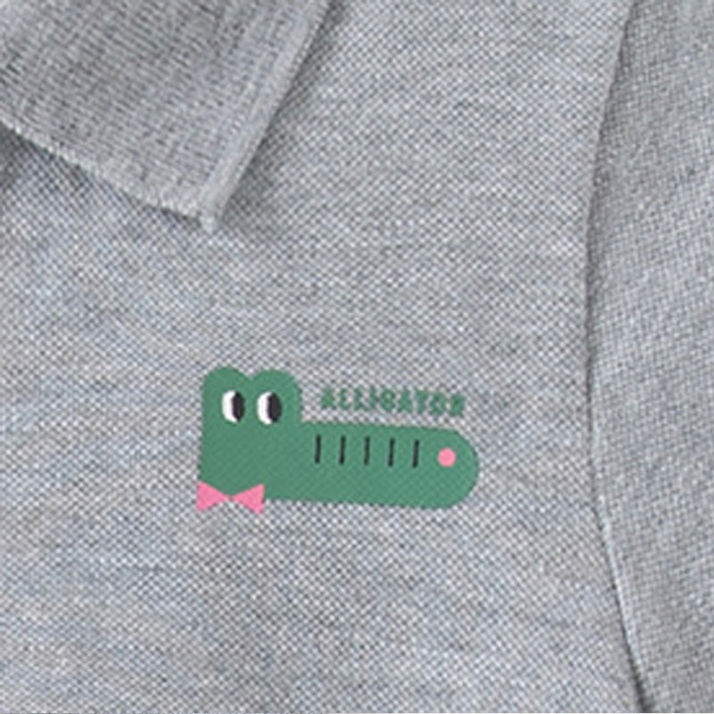 [5131029] - Baju Atasan Kaos Kerah Polo Fashion Import Anak Laki-Laki - Motif Ribbon Crocodile