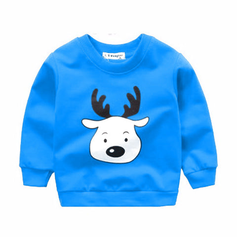 [102182] - Baju Newborn Bayi Atasan Sweater Lengan Panjang Anak Laki Laki Cowok - Motif Deer Red [B1081]