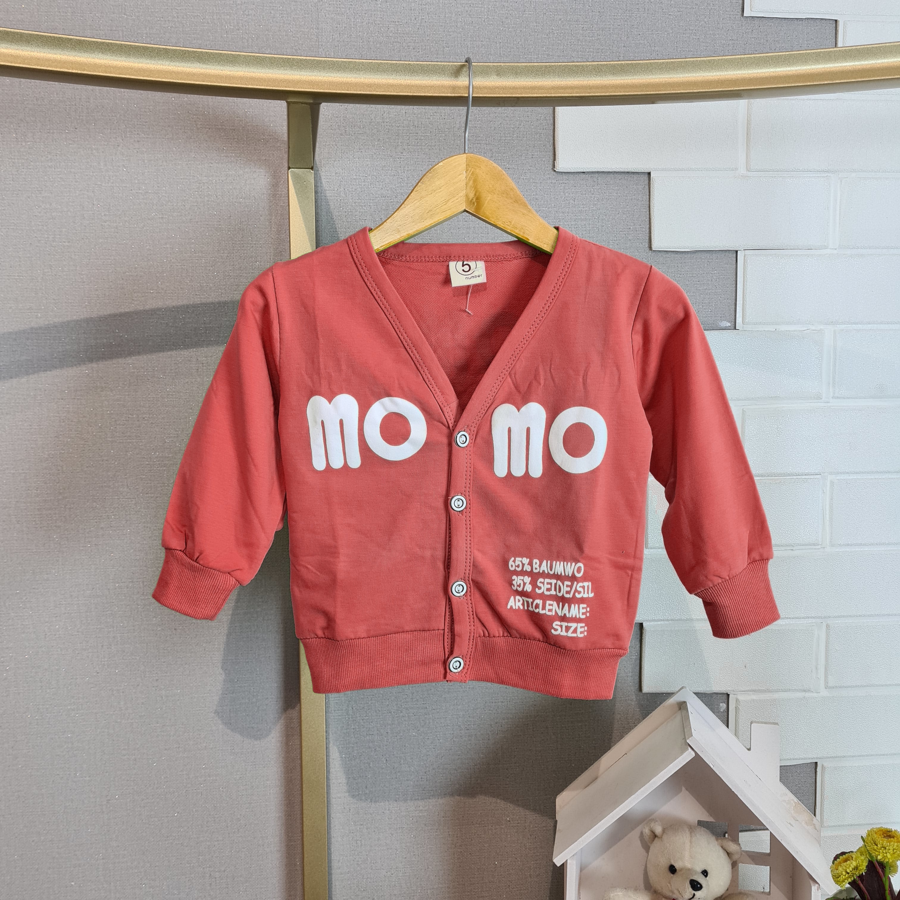 [102426] - Baju Atasan Jaket Cardigan Fashion Anak Perempuan - Motif Mo Mo