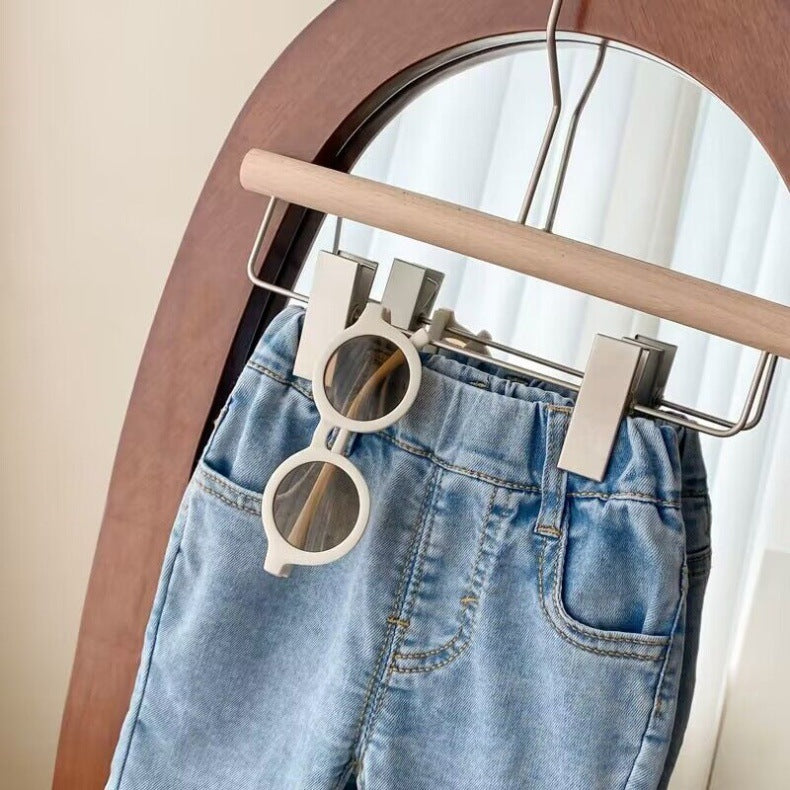 [5071186] - Bawahan Celana Pendek Jeans Cutbray Anak Perempuan Cewek - Motif Smal Flower - BABYHOKI STORE