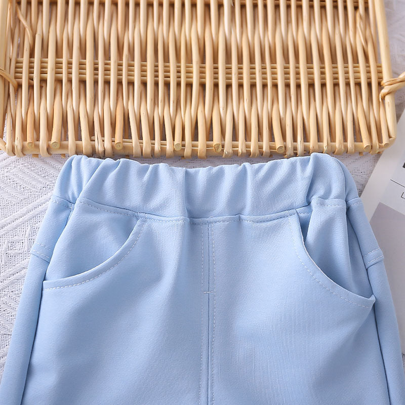 [368584] - One Set 2in1 Baju Setelan Atasan Polo Lengan Pendek Bawahan Celana Pendek Comfortable Casual Fashion Anak Laki Laki Cowok - Motif Color Stripe - BABYHOKI STORE - BABYHOKI STORE