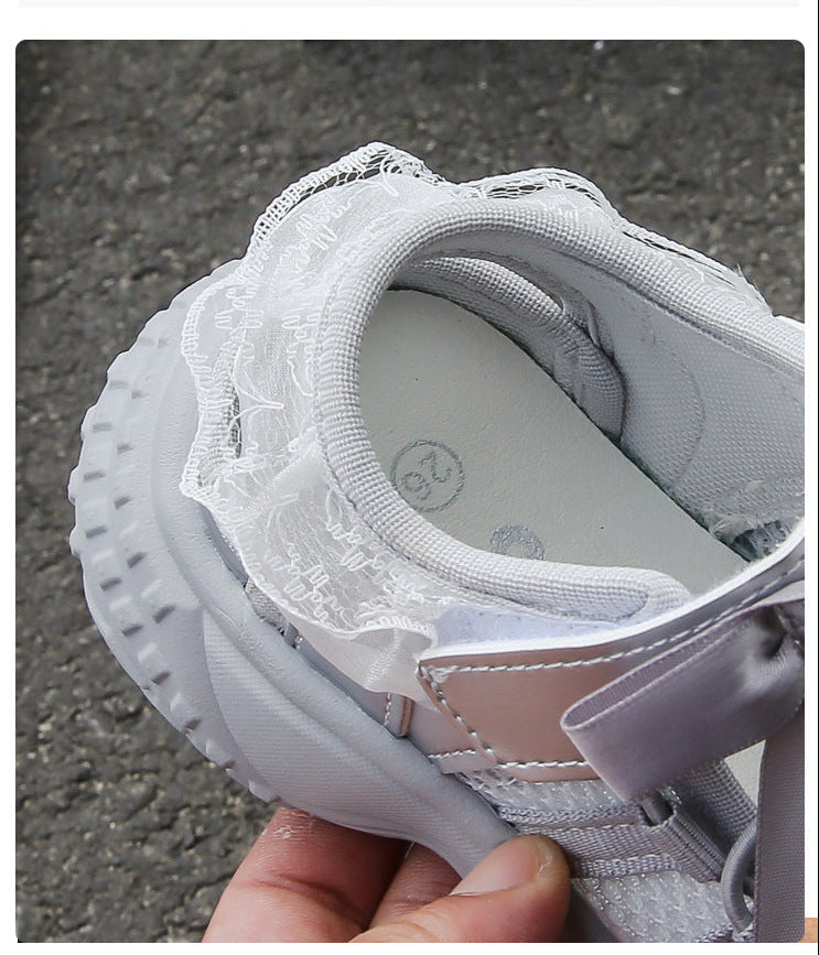 [381282 Size 21-36] - Sepatu Sandal Lightweight Sports Shoes Anak Perempuan Cewek - Motif Strap Cute Bow - BABYHOKI STORE