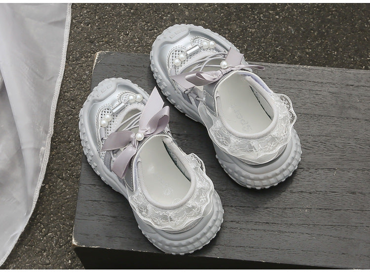 [381282 Size 21-36] - Sepatu Sandal Lightweight Sports Shoes Anak Perempuan Cewek - Motif Strap Cute Bow - BABYHOKI STORE - BABYHOKI STORE