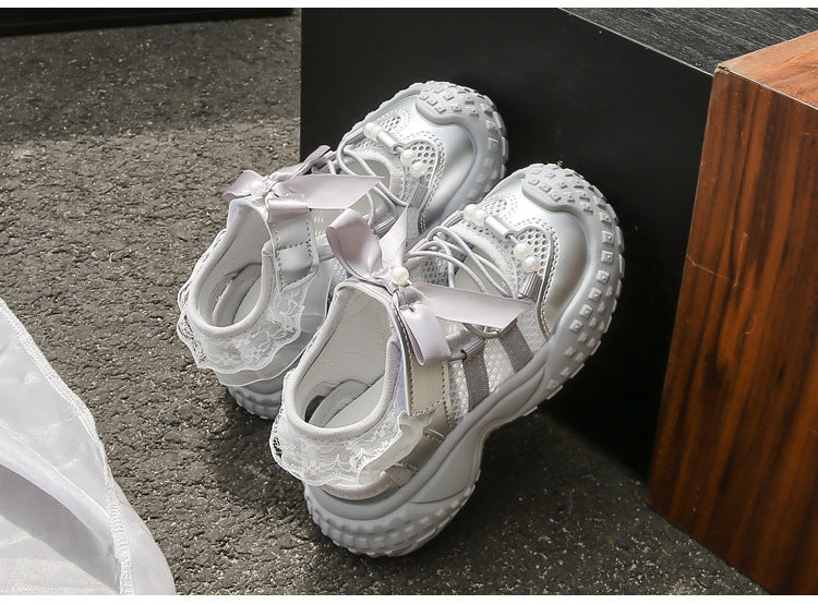 [381282 Size 21-36] - Sepatu Sandal Lightweight Sports Shoes Anak Perempuan Cewek - Motif Strap Cute Bow - BABYHOKI STORE - BABYHOKI STORE